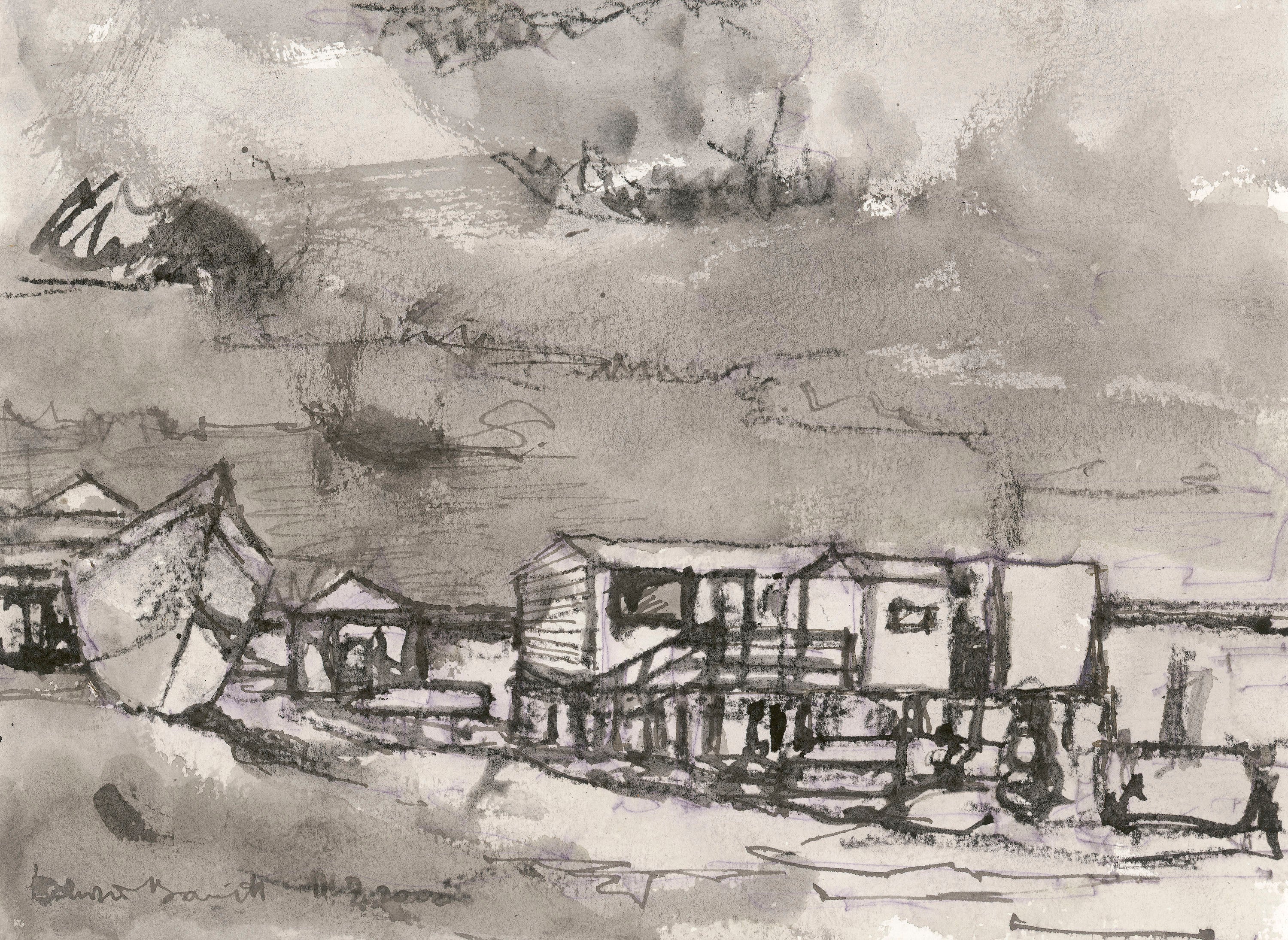 Felixstowe Ferry Artwork Reprint